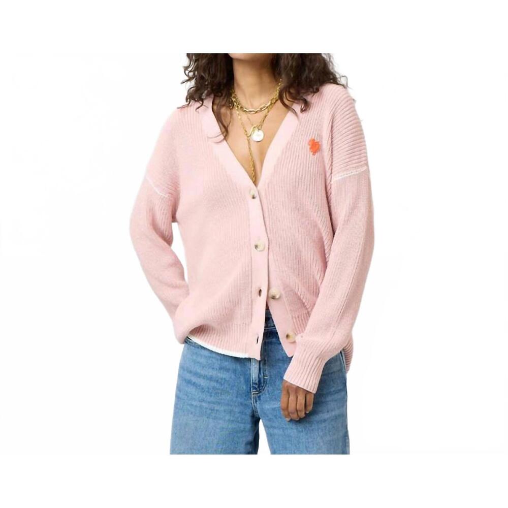 NEW KERRI ROSENTHAL slouchy v-neck cardigan in mauve
